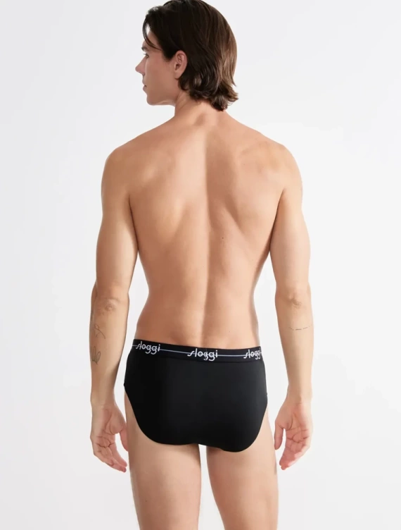 Men Start Midi C2P box Slipy męskie 2-pak Sloggi- black