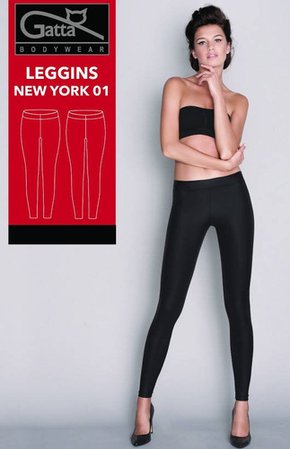 44611S New York 01 Legginsy Gatta czarne