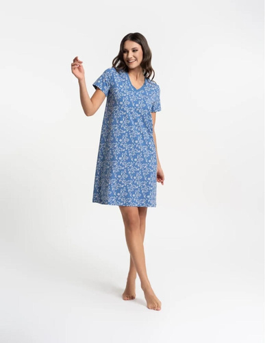 Koszula nocna Moraj PDK2700-009 bawełna V-neck wygodna