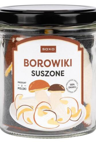 Borowiki Suszone Skarpety męskie w słoiku Soxo -brązowy