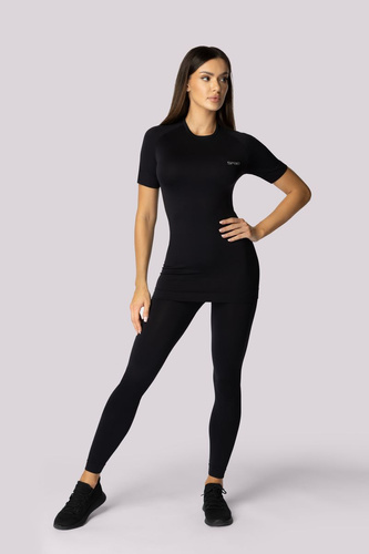Alpha koszulka termoaktywna damska krótki rękaw Spaio black