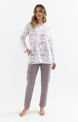 430 Piżama damska Cana - orient- kakao