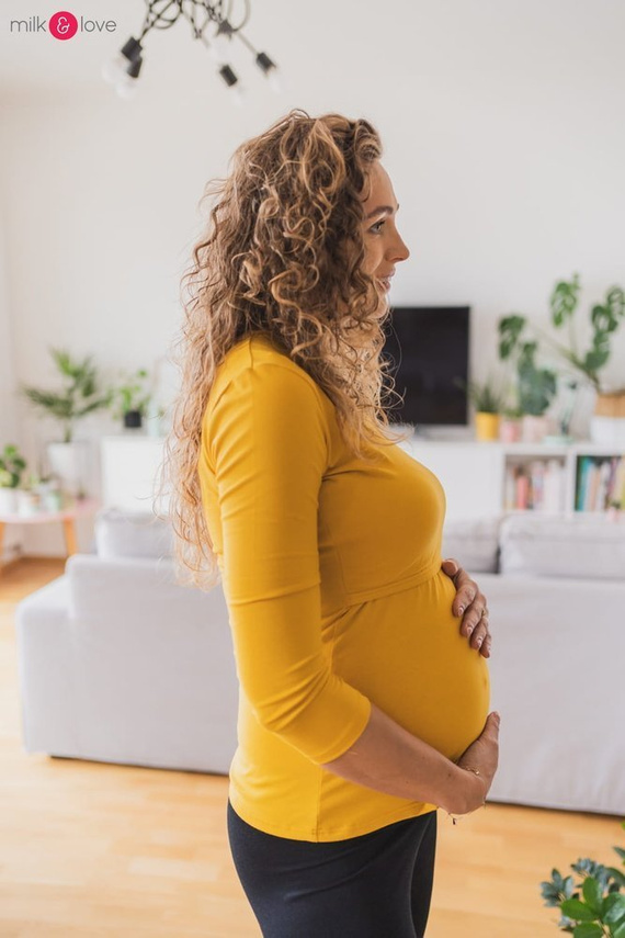 Milk Shirt bluzka ciążowa i do karmienia Milk&Love mango mohito