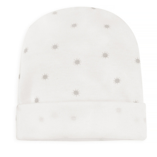 Hello Czapka niemowlęca Pinokio - ecru słoneczka