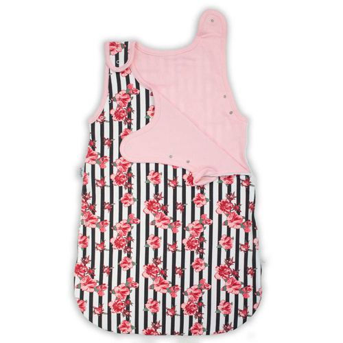 77501 84 Śpiworek do spania Nicol - różowy-czarny