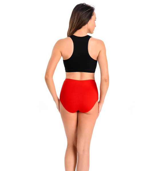 1123-3 Filly 3-Pak Figi z wysokim stanem Teyli -  czarny/jeans/czerwony