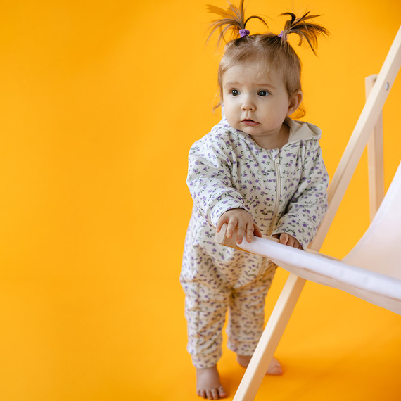 Meadow Pajac dresowy z kapturem Eevi - ecru