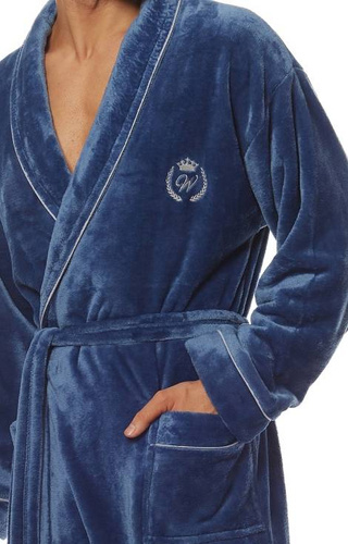 2111 Luca Szlafrok Męski L&L - navy