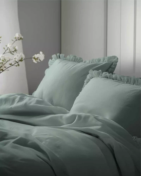 Pure 23 Pościel bawełniana jednobarwna Detexpol miętowy