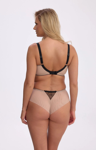 Biustonosz Gaia BS 1378 Isabela balkonetka czarna koronkowa soft z fiszbinami