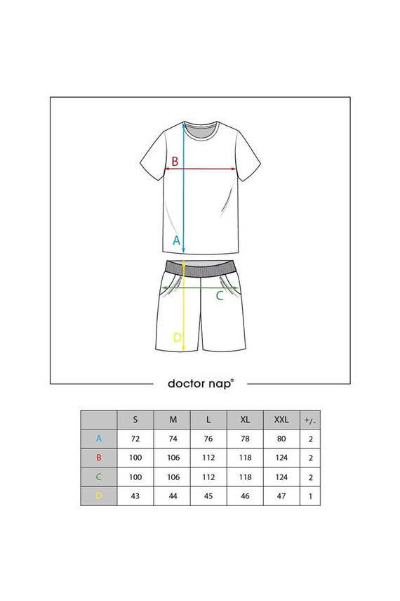 4416 Piżama Męska Doctor Nap - deep blue