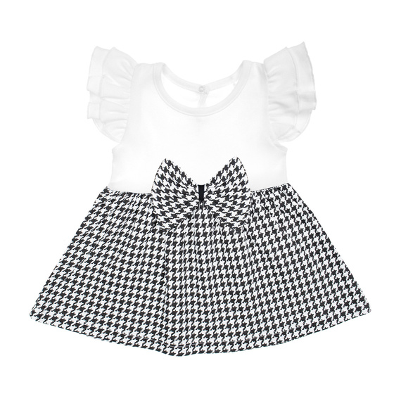 198166 Viki Sukienka z krótkim rękawem Nicol - biały