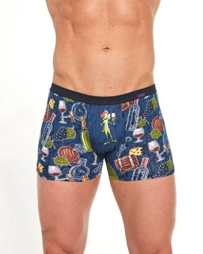 280/211 Red Win Bokserki męskie Tattoo Cornette - granatowy