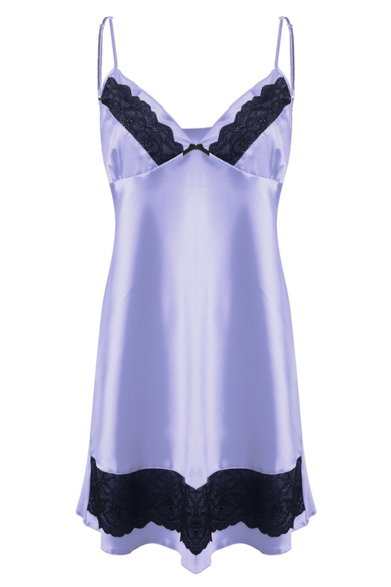 Iris Halka satynowa koszulka damska DKaren - błękit