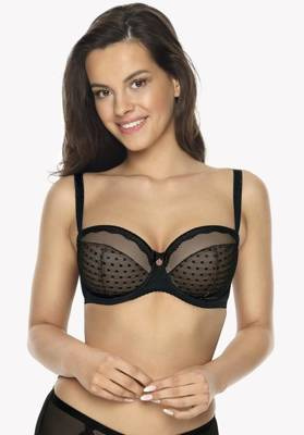 BS 1071 Caroline Biustonosz Full Cup Gaia - czarny/beżowy