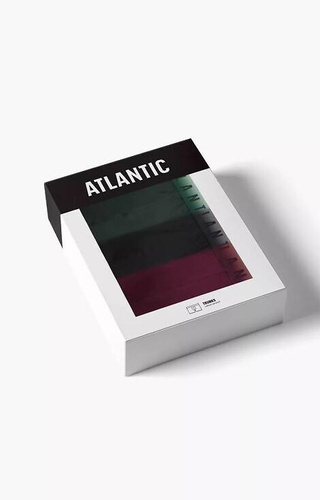 3MH-050 Bokserki męskie Atlantic - czarny-grafitowy-niebieski