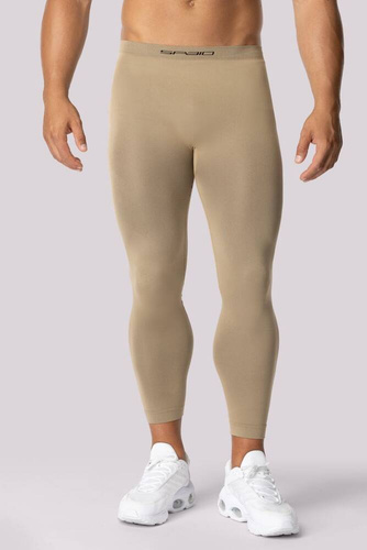 Alpha Legginsy termoaktywne męskie Spaio sand