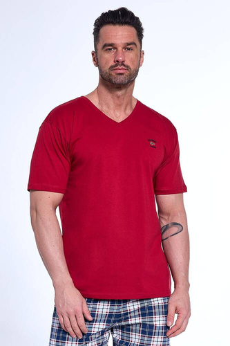 326/180 Norway Piżama męska Cornette bordowy