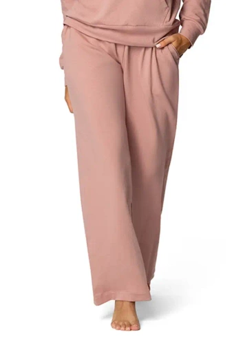 DK-K-B8 Spodnie dresowe Dkaren - pudrowe