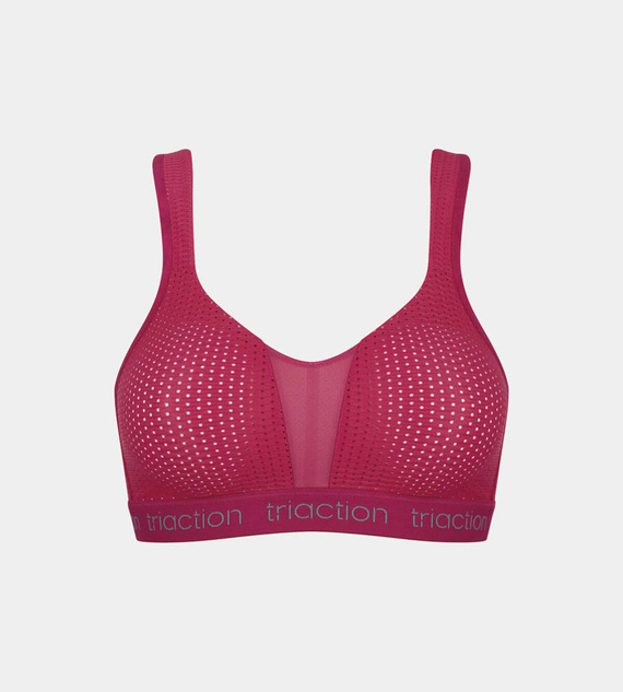 Biustonosz sportowy bez fiszbin Triaction energy lite - cerise