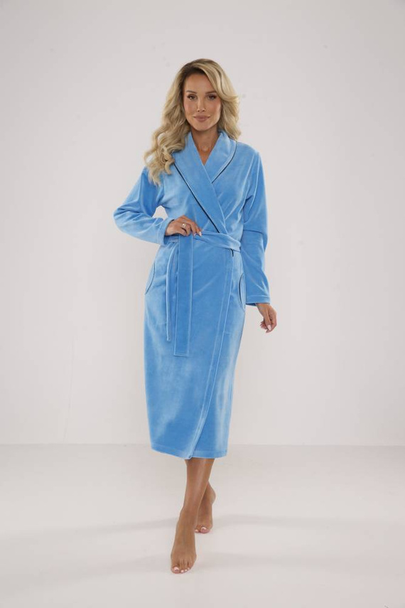 389 / 390 Lydie Szlafrok damski Forex - niebieski