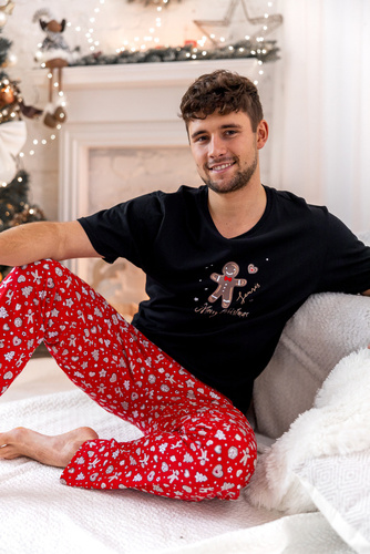 Mike Piżama męska Sensis - czarny