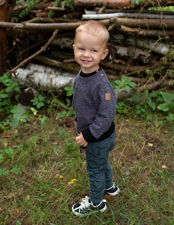 Le Tigre Pumpy z wiązaniem Pinokio - zielony druk