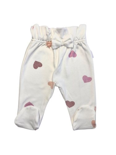 Półśpiochy niemowlęce z wysokim stanem dla dziewczynki Mamatti PG15015 – bawełniane