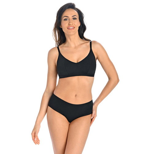 2717 Bianca braletka biustonosz miękki bez fiszbin Teyli - czarny