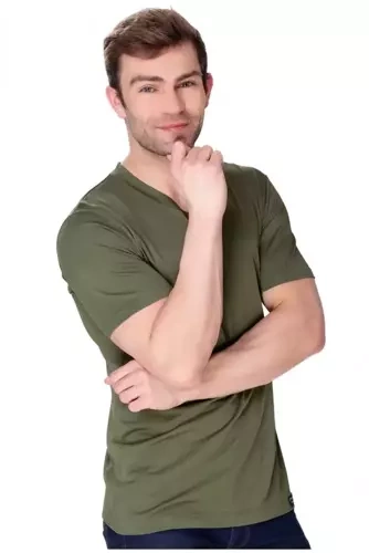 6087 Koszulka t-shirt Caro James Bradley oliwkowy