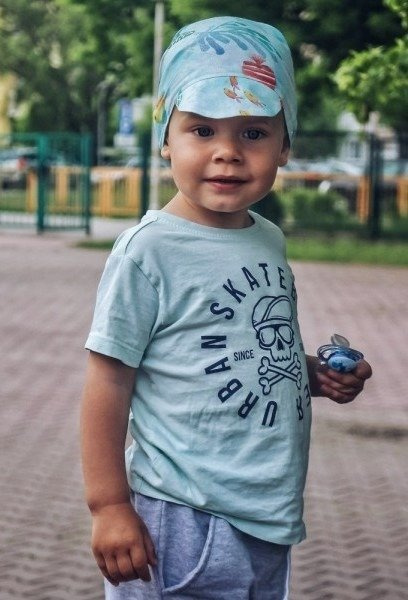 Chustka z daszkiem 100% Bamboo Mikrokosmos- Makaszka