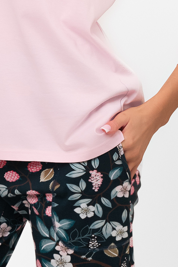 Piżama damska bawełniana Marisal – bluzka 3/4, spodnie 7/8 Italian Fashion  