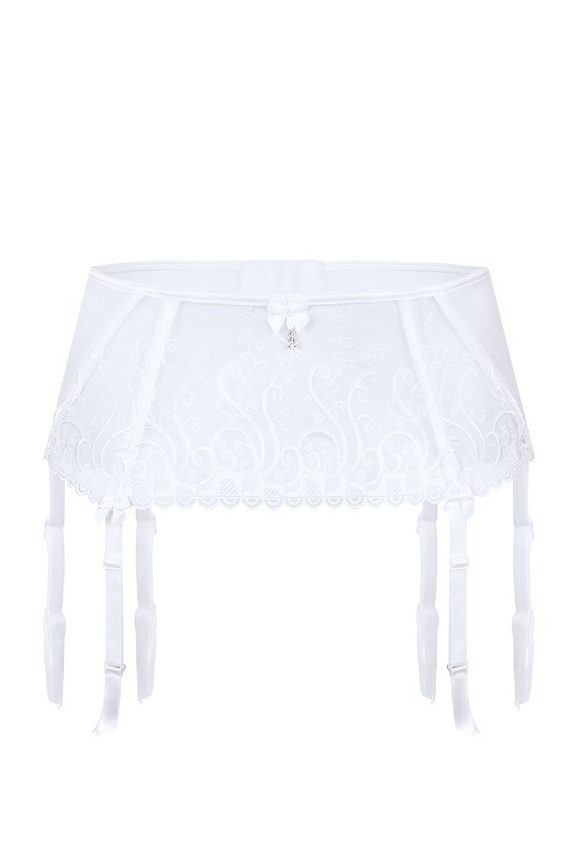 Anuk Pas do pończoch Róża ecru