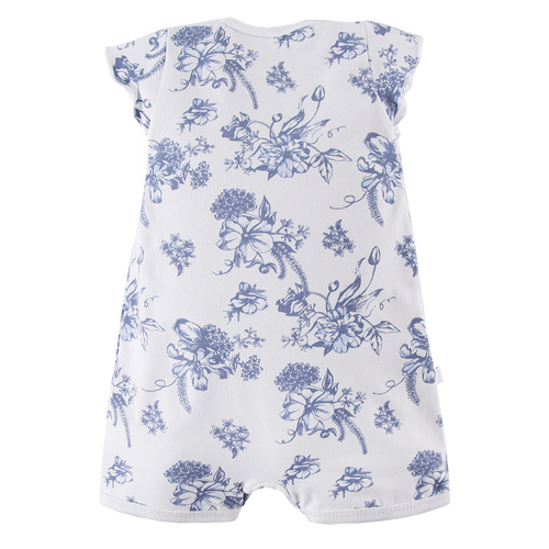 Botanic Rampers dla dziewczynki Eevi - biały druk