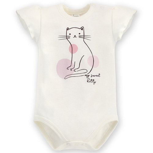 Sweet Cherry Body z krótkim rękawem Pinokio - ecru