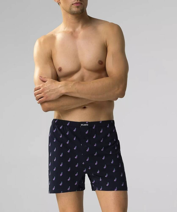 2MBH-002 Bokserki męskie Atlantic granatowy zielony
