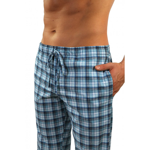 06 Piżama Męska długi rękaw i spodnie Sesto Senso - jeans