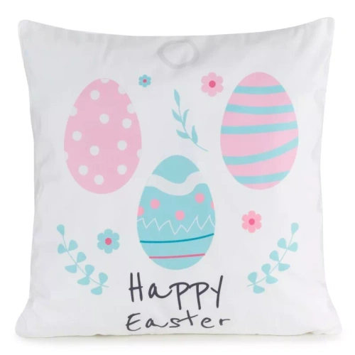 Eurofirany Wiosna 8 – poszewka wielkanocna dekoracyjna pisanki welurowa