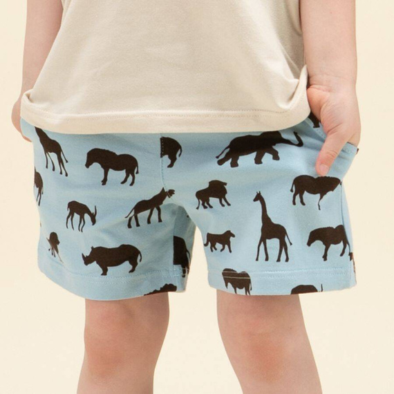 Safari Krótkie spodenki Pinokio - afryka niebieski