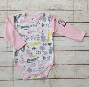 Body niemowlęce "Zwierzyniec" Koala- różowy