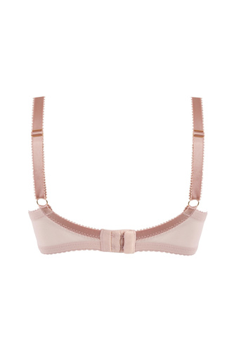 Mediolano Jasmin 19151 semi soft biustonosz pudrowy koronka