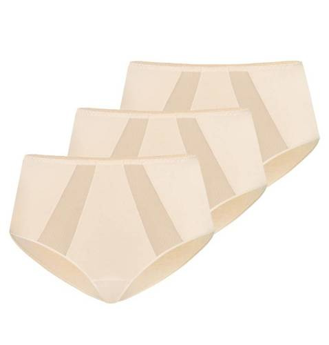 1125-3 Vicky Wielopak Figi z wysokim stanem Teyli - beżowy