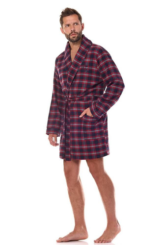 2470 Ben Szlafrok Męski L&L - granatowy