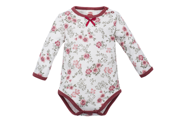 03218MD "ROSES" Body z długim rękawem Makoma druk