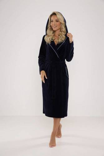 664 Lydie Szlafrok damski Forex - granatowy