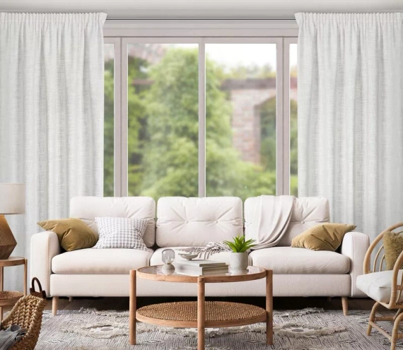 Rosi Zasłona na taśmie Eurofirany srebrny