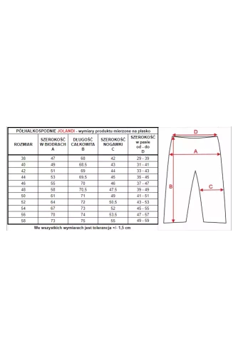 86558 Jolandi półhalkospodnie damskie Mewa czarny 