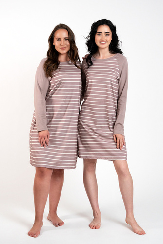 Oda koszula nocna Italian Fashion - druk cappuccino