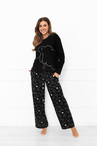 Piżama damska Bonnie – bawełna, długi rękaw, długie spodnie, owieczki Italian Fashion