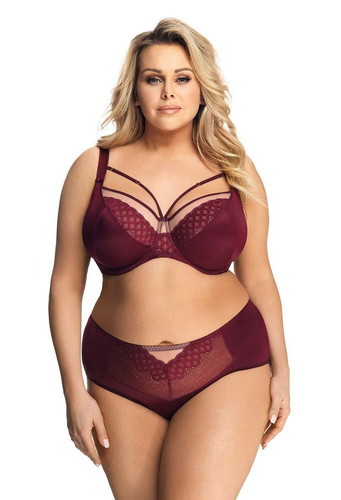 K 593 Manila Figi damskie Gorsenia bordowy